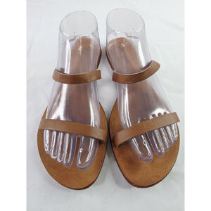 Tony Bianco Tan Leather Double-strap Sandals Women's Size 9-9.5